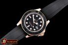 Rolex YachtMaster 116655 40mm RG/RU Black WF Ult Asia 2836