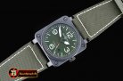 Replica Bell & Ross BR03-92 Military Ed. PVD/NY Green Miyota 901