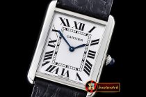 Cartier Tank Solo MIdsize SS/LE Wht Swiss Qtz