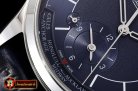Jaeger Le Coultre Master Control Geographic Sector SS/LE Blue MY9015 Mod