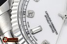 Rolex Daydate 36mm Flt SS/SS Pearl White Diam BP Swiss 2836