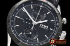 Oris Calobra Chronograph Ltd Ed PVD/SS/LE Blk Jap Qtz