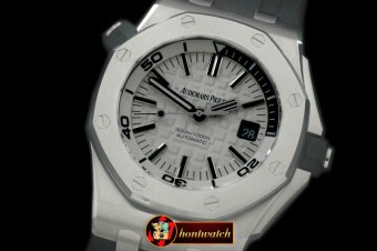 AP0289 - Royal Oak Diver Auto SS/RU White A-2824/3120