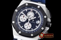 AP0370A - AP Royal Oak Chrono SS/RU Blue A3126- Noob