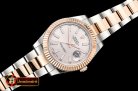 Rolex DJ2 41mm Oyst Flt RG/SS Light Grey Stk BP A3136 Mod