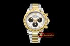 Rolex Daytona 116523 YG/SS White Num OMF A7750 Mod