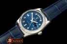 Replica Rolex DayDate Fluted Blue Diam SS/LE Asian 2813