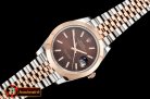 Rolex Datejust II 41mm Jub Smt RG/SS Brown Stick BP Swiss 2836