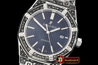 Audemars Piguet Royal Oak Ref.15400 Custom V2 SS/SS Blue Jap 821