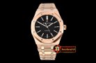 Audemars Piguet Royal Oak 15400 RG/RG Black JF V2 MY9015 Mod 3120