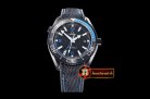 Omega Planet Ocean GMT Deep Black PVD/RU Blue JHF A2824 Mod