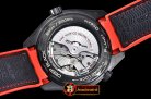 Omega Planet Ocean GMT Deep Black PVD/RU Red JHF A2824 Mod