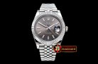 Rolex Datejust II DJ2 41mm Jub Flt SS/SS D.Grey Stick BP Asia 32