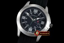 GU028 - G-Timeless Men SS/RU Black Swiss Quartz