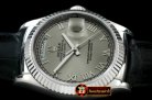 Replica Rolex DayDate Fluted Grey Roman SS/LE Asian Eta 2836