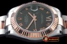 Best Replica Rolex Datejust II SS/RG Oyster Fluted Grey Roman As