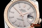 Rolex Datejust II DJ2 41mm Jub Flt RG/SS Light Grey Stk BP A3235