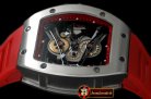 RM067A - Bubba Watson Tourbillon SS/RU Red Swiss Qtz