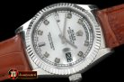 Replica Rolex DayDate Fluted Silver Diam SS/LE Asian Eta 2836