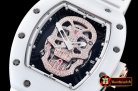 Richard Mille RM052 Diamond Skull Tourb Wht CER/RU MY9015 Mod