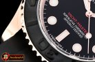 Rolex YachtMaster 116655 40mm RG/RU Black WF Ult Asia 2836