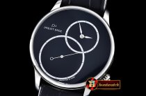 Replica JAQUET DROZ Grande Seconde Off-Centered SS/LE Black Mod