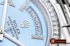 Replica Rolex Daydate 41mm SS/SS Pres Blue Roman Asia 3255