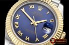 Rolex Datejust II DJ2 41mm Jub Flt YG/SS Blue Roman BP A3235 Mod