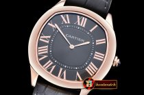 Cartier Drive De Cartier Extra-Flat RG/LE Black Jap Qtz