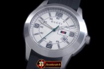 GU031A - G-Timeless Men SS/LE White Swiss Quartz