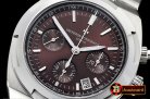 VACH. CONSTANTINE Overseas Chronograph SS/SS Brown Asia 7750 Mod 5200