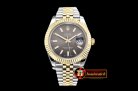 Rolex Datejust II DJ2 41mm Jub Flt YG/SS Dark Grey Stk BP A3235