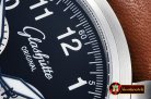 Glashutte Senator Navigator Chronograph SS/LE Blk/Wht A7750