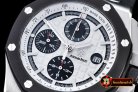 AP0375C - AP Royal Oak Chrono SS/RU White JHF A3126 Secs@9