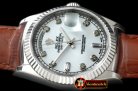 Replica Rolex DayDate Fluted White Diam SS/LE Asian 2813