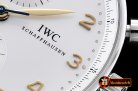 Luxury Replica IWC Portuguese Chrono SS/LE Wht/Wht Gold Num ZF A