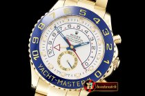Rolex YachtMaster II Blue YG/YG White BP Asia 2813 Mod