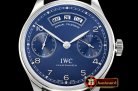 IWC Portugieser Annual Cal IW503502 SS/LE Blue YLF A52850