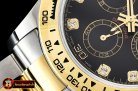 Rolex Daytona 116523 YG/SS Black Diam OMF A7750 Mod