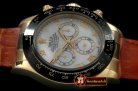 Replica Rolex Daytona 116528 YG/LE M-Wht Roman A-7750 Sec@6