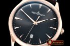 Jaeger Le Coultre Master Ultra Thin Date RG/LE Black ZF 1:1 MY9015 Mod