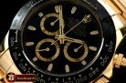 Replica Rolex Daytona 116528 YG/YG Black Stk A-7750 Sec@6