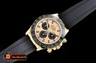 Rolex Daytona Cer YG/RU Gold Stk BP A7750 Mod