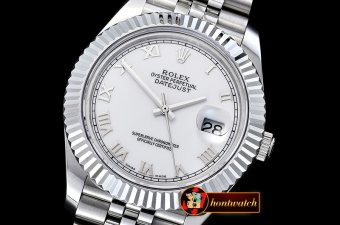 Rolex Datejust II DJ2 41mm Jub Flt SS/SS Pearl Wht Roman BP A323