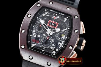 Richard Mille RM011 Felipe Massa LE Brown Cer CER/RG/VRU Black A