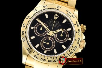 Rolex Daytona 116508 YG/YG Black/Stick BP A7750 4130 Mod