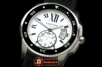 CAR0326C - Calibre de Cartier Diver SS/RU White A-2813