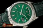 Replica Rolex DayDate Fluted Green SS/LE Asian Eta 2836