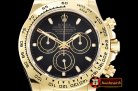 Replica Rolex Daytona 18K YG Wrp YG/LE Blk Stk BP A7750 Mod4130