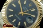 R2DJ0187H - SS/YG Oyster Fluted Blue Sticks Asian Eta 2836-2